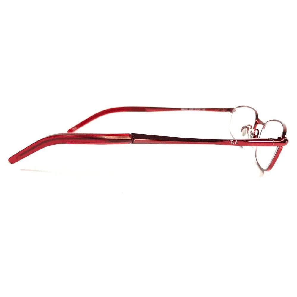 Ray-Ban Petite Eyeglasses Frames RB6109 2539 Red Oval Full Wire Rim 51-17-140